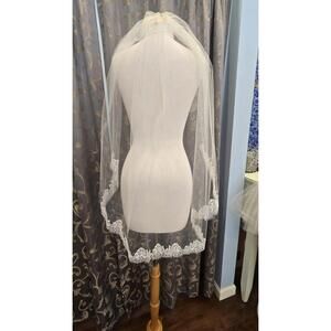 Bel Aire Bridals V7209 Ivory Bridal Wedding Veil Lace